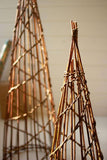 SET OF THREE NESTING TWIG CHRISTMAS TREES