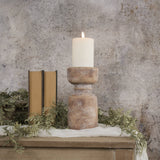 8.75" TERRACOTTA PILLAR CANDLE HOLDER
