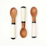 Wood & Resin Coffee Spoons - Set of 4