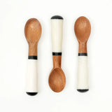 Wood & Resin Coffee Spoons - Set of 4
