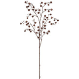 35" Mini Brown Pine Cone Spray