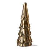 Cast Aluminum Tree Decor Small Antique Brass Christmas