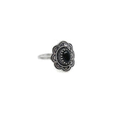 Tanvi Collection Ring - Silver with Black Onyx