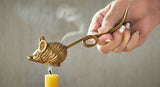 Antique Brass Iron Mouse Candle Snuffer Candle Accessory