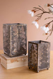 SET OF TWO CHRISTMAS TREE LUMINARIES
