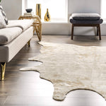 Faux Cowhide Washable Area Rug