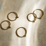Dhera Assorted Semi-Precious Stone Stacking Rings