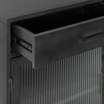 NORE METAL/GLASS 2DWR 2DR CABINET