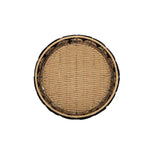 Jarvis Woven Western Deco Bowl Black Seagrass, Fall Decor