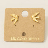 Mini Bird Stud Earrings