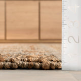 Arvin Olano Penni Checked Jute and Wool Area Rug