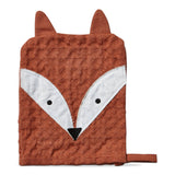 SALE Fox Waffle Weave Bath Mitt - Burnt Sienna