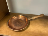 Copper pan with wood handle-vintage