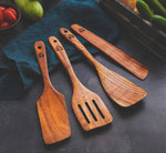 Wooden Spatula for Cooking Set of 4