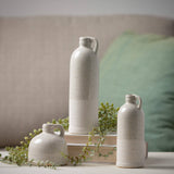White Speckled Jug Vase Trio