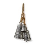 Christmas Forest Etched Bell Set Of 3