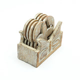 Wooden Coasters for Home and Office Use-Set Of 4