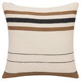 Transitional Hand-Woven Modern Striped Cotton Throw Pillow/cover only
