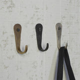 Forged Hook, Iron - Brass