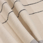 Transitional Hand-Woven Modern Striped Cotton Throw Pillow/cover only