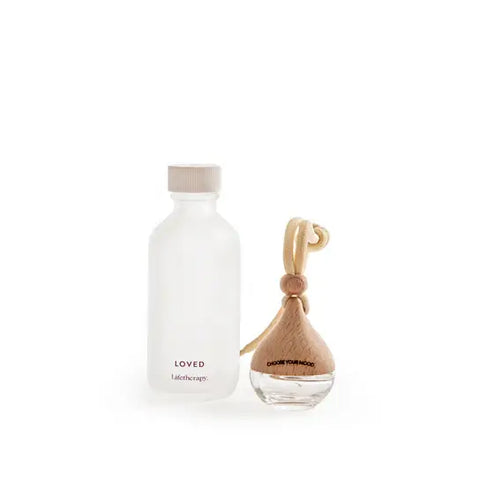 NEW Beech Wood & Glass Car Diffuser - Loved