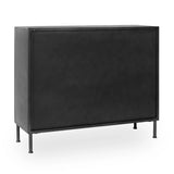 NORE METAL/GLASS 2DWR 2DR CABINET