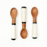 Wood & Resin Coffee Spoons - Set of 4