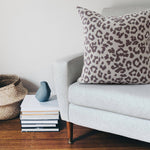 Ruby Leopard Cotton Knit Pillow Cover –Soft, Stylish, Animal