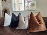 Cinnamon Velvet Pillow Cover