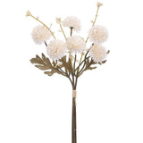 13.5" Faux Cream Aster Mum Bundle