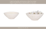 White 10 in. Artisanal Terracotta Bowl