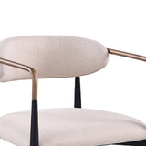 Nean Dining Side Chair Set of 2, Arms, Cushions