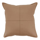 Genuine Leather Throw Pillow