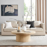 Modern Cool Gray Cement Base Glass Pillar Candle Holder