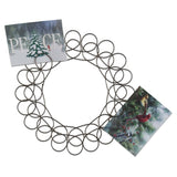 Antique Bronze Spiral Wreath Greetingcard Holder - Bronze