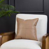 Genuine Leather Throw Pillow