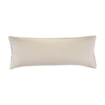 Embroidered Gray and Cream Throw Pillow