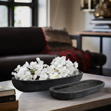 Black wooden bowls 2 sizes