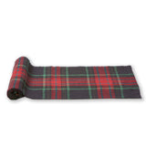 Christmas Plaid Runner Red Multi Cotton