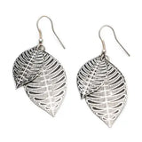 Sanctuary Silver Leaf Drop Earrings
