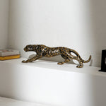 Decorative Jaguar Sculpture-Animal Figurine-18x3x6"