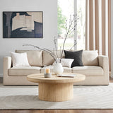 Modern Cool Gray Cement Base Glass Pillar Candle Holder