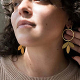 Aamani Vine Hoop Earring - Gold