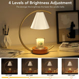 Dimmable Candle Warmer Lamp Candle Holder LED Arc Table Lamp