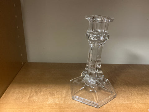 Glass candle holder