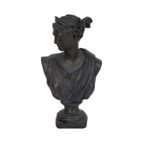 Decorative Sculpture - Bronze Resin Grecian Bust, 12 in.