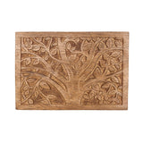 Aranyani Tree of Life Jewelry Box with Tray - Hand Carved