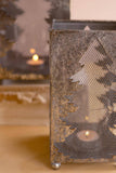 SET OF TWO CHRISTMAS TREE LUMINARIES