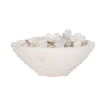 White 10 in. Artisanal Terracotta Bowl