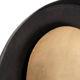 Candle Holder - Black Metal Round Votive Wall Mounted, 9 in.